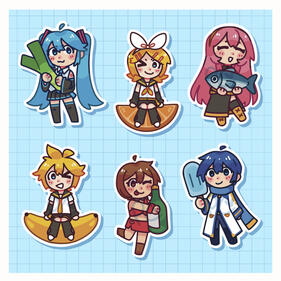 Cryptonloid Chibi Stickers Cryptonloid Chibi Stickers